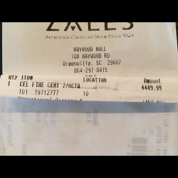 14k White Gold Engagement Ring .83ct - Picture 4 of 4